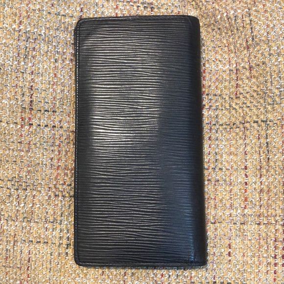 LOUIS VUITTON Black Epi Leather Porte Feiulle Brazza Long Bifold Wallet CA1148 - Picture 3 of 17